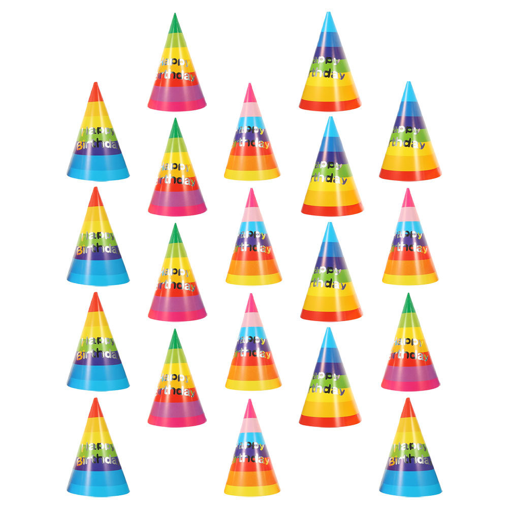 Party Hat Cone - 36 Buah Topi Kerucut Pesta Ulang