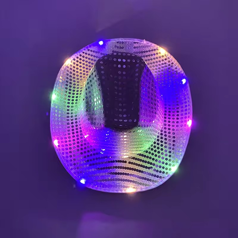 Party Hat Cone - Topi Koboi Cowgirl LED Blinky Lampu