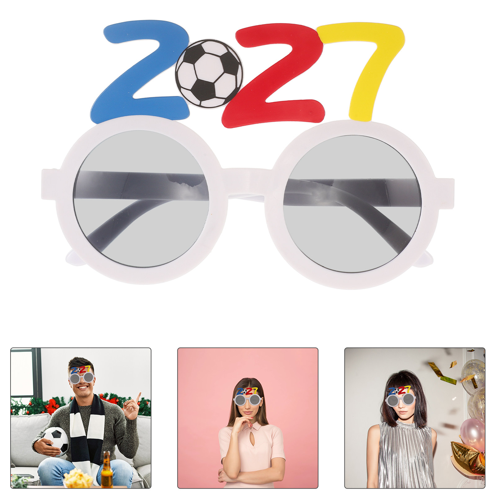 Photo Booth Frame - 2Pcs Kacamata Pesta Sepak Bola 2027