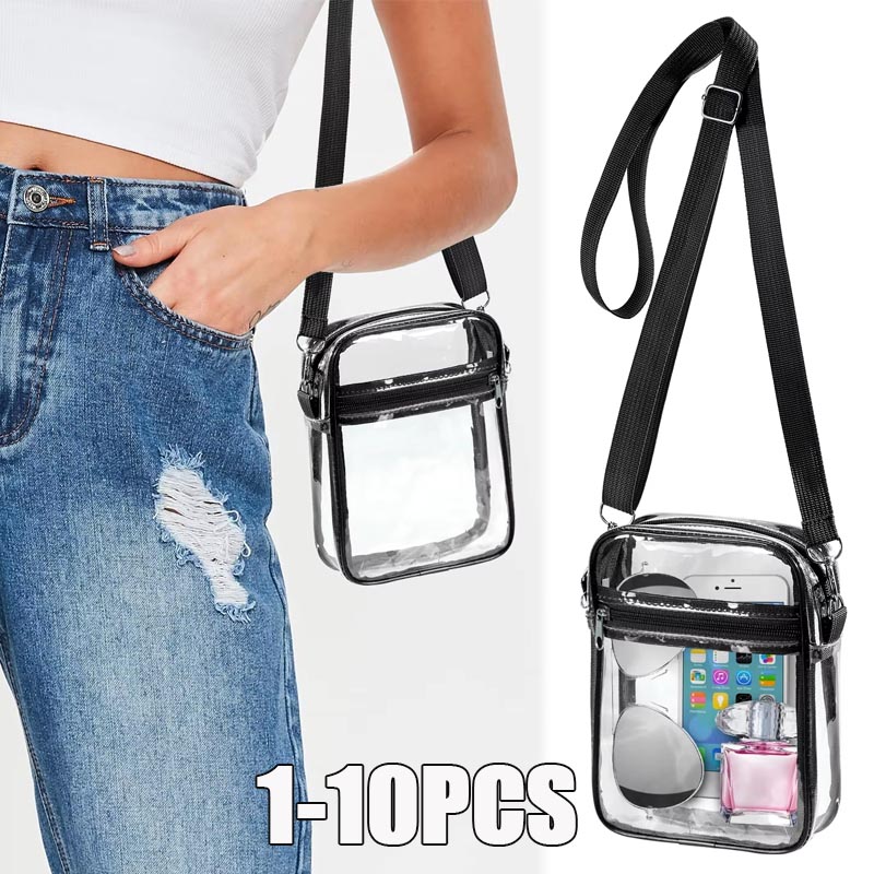 Event & Party Supply Photos - 1-10PCS Tas Selempang Wanita Transparan dengan