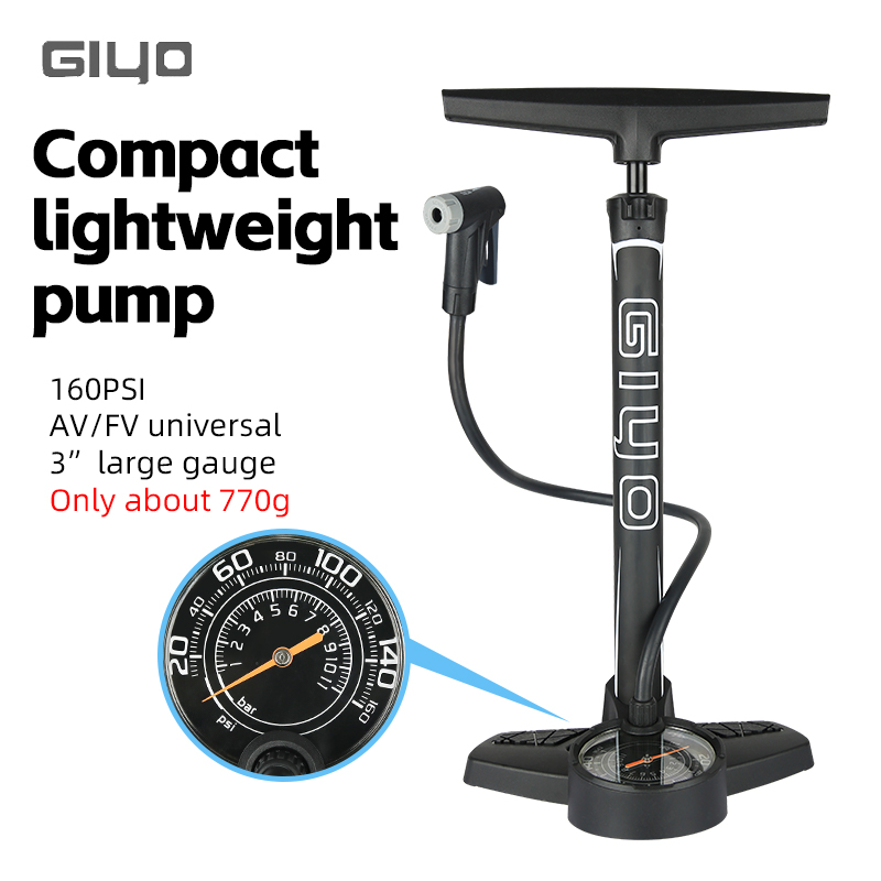 Balloon Pump Hand - GIYO pompa udara Manual sepeda 160PSI,