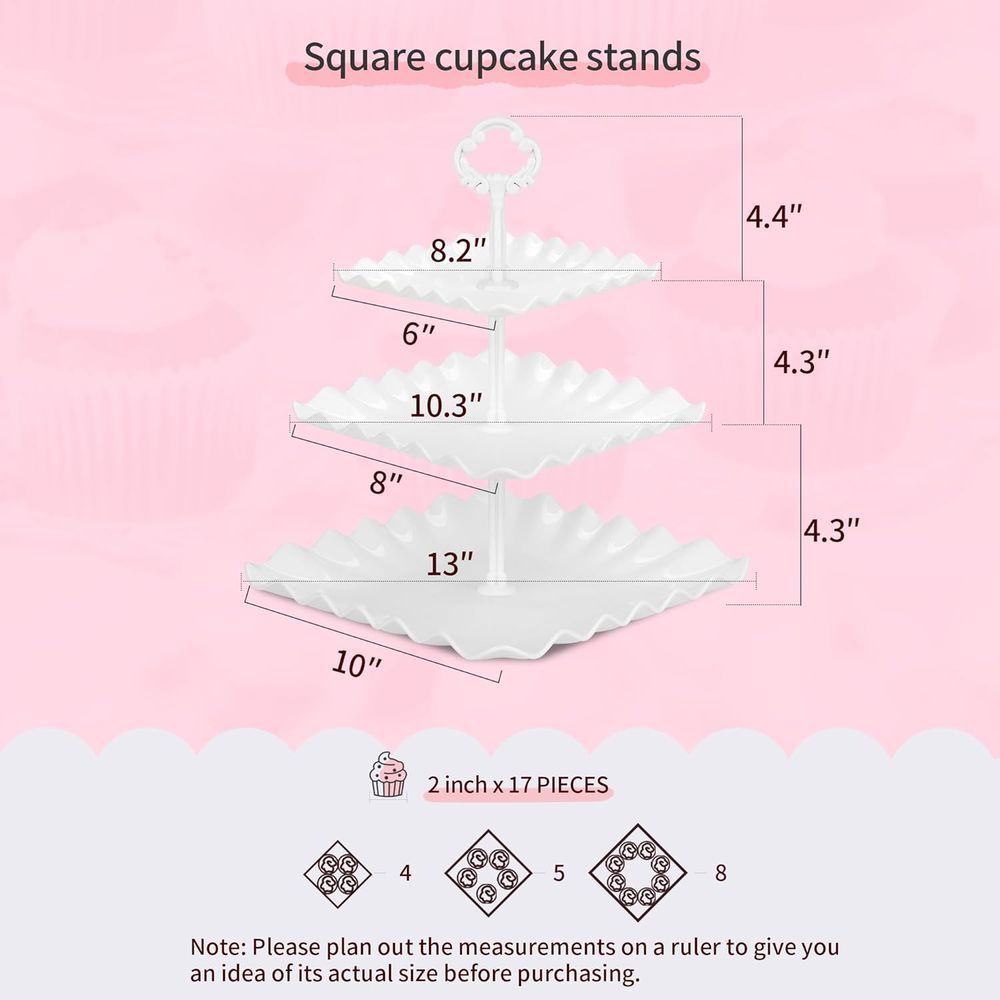 Set 5 Rak Kue dengan 2 Rak Cup - Cupcake Stand Tier ulasan dan harga