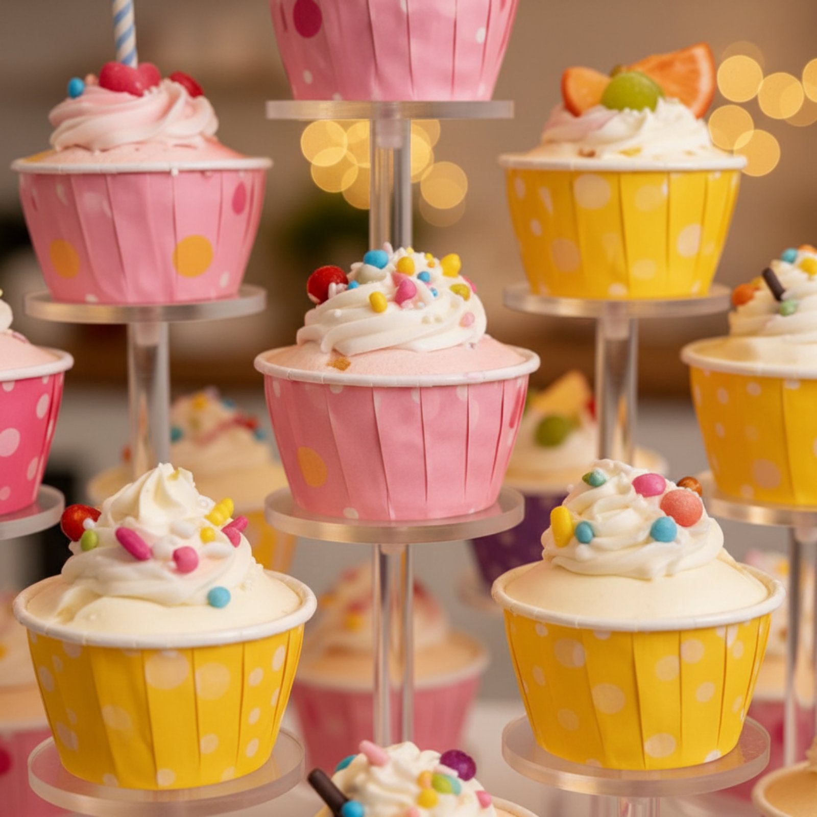Stand Cupcake Akrilik Transpar - Cupcake Stand Tier ulasan dan harga