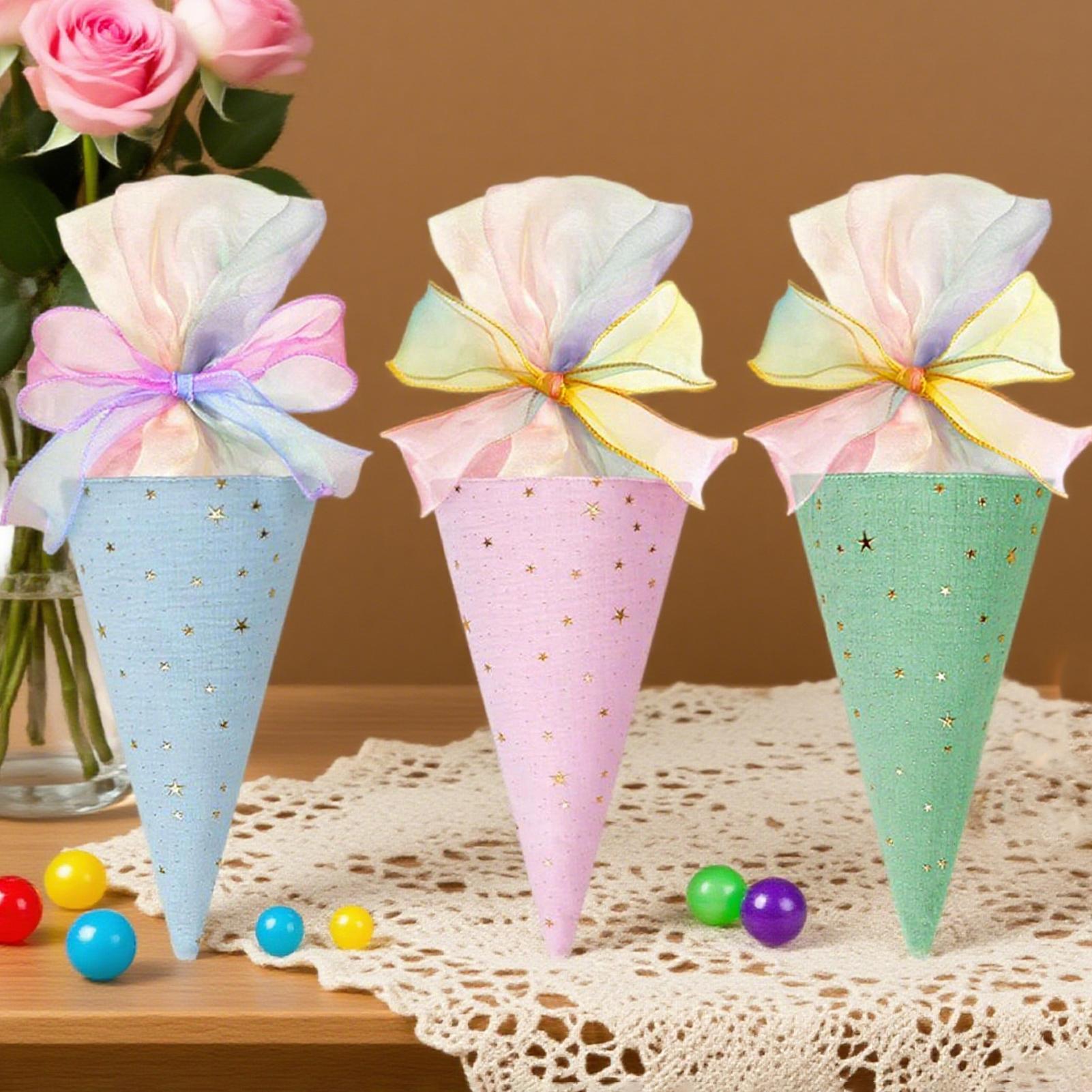 Kemasan Kue Bentuk Kerucut 2 B - Cotton Candy Cone ulasan dan harga