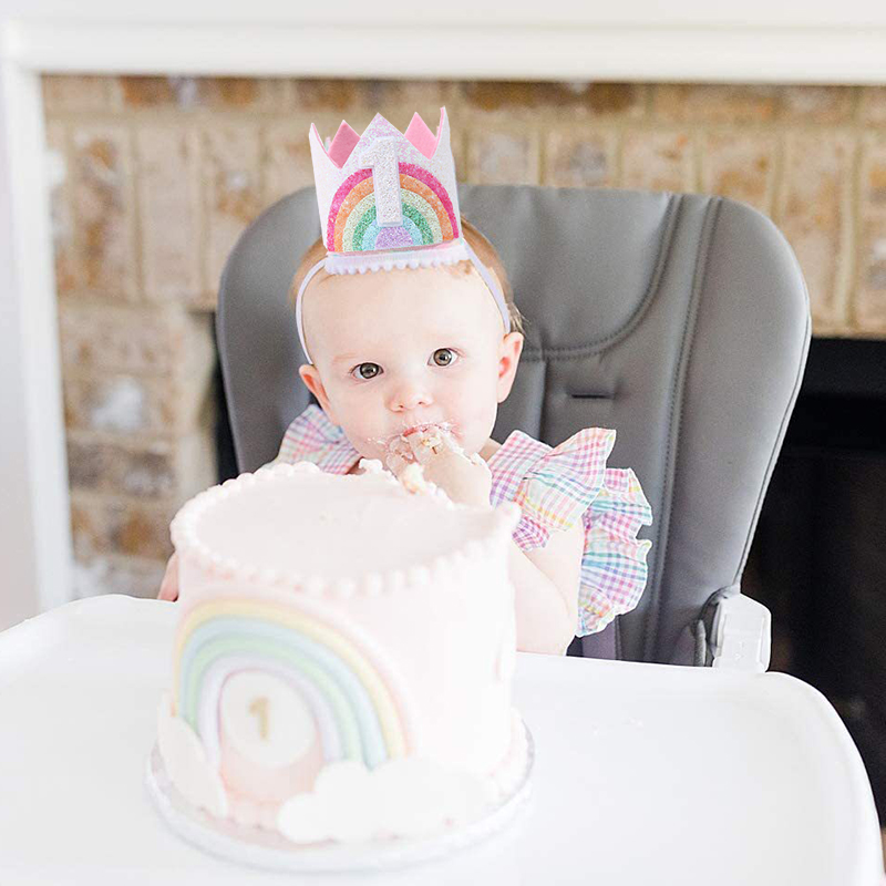 Merasa pelangi tema pesta ulan - Party Hat Cone ulasan dan harga