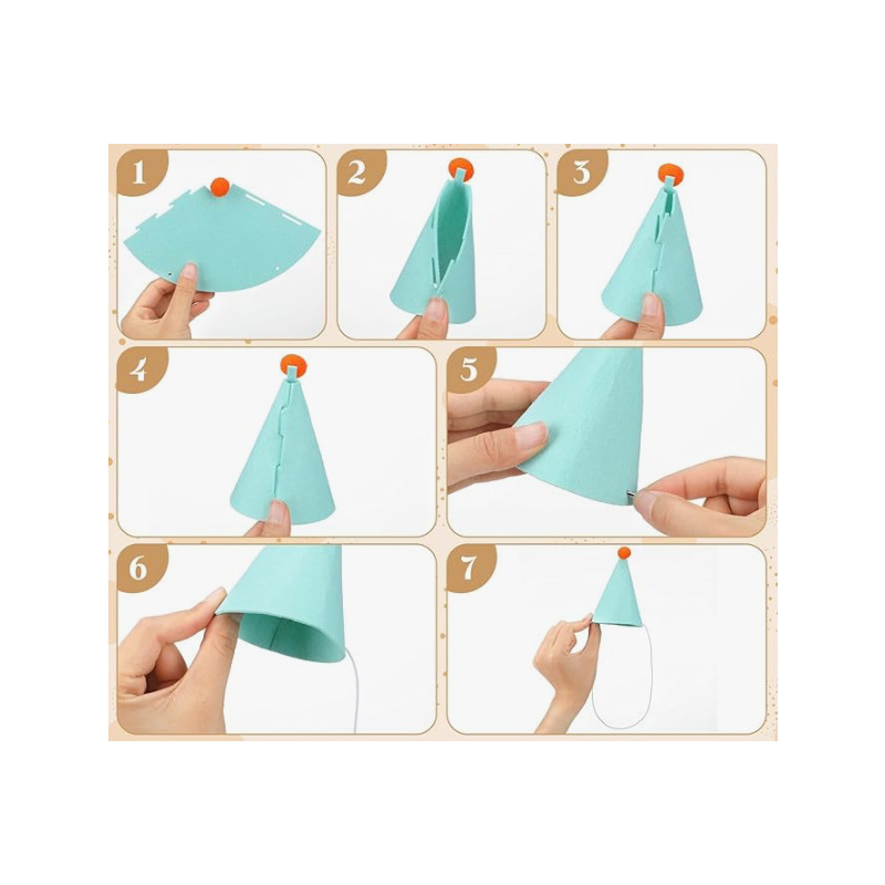 3/6 Buah Topi Pesta Hewan Peli - Party Hat Cone ulasan dan harga