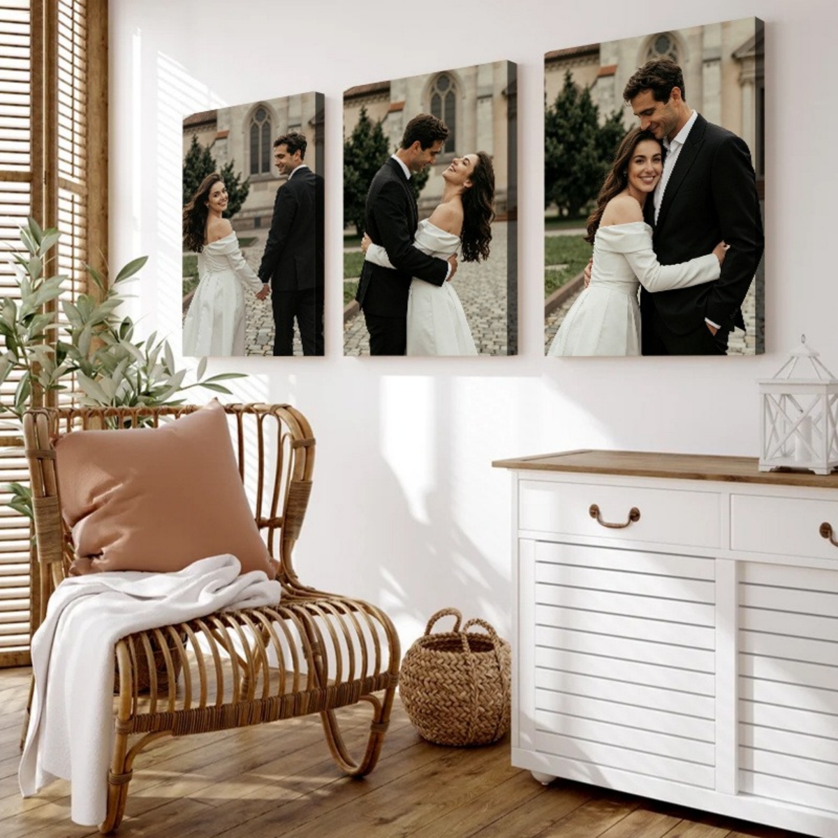 Set 3 Cetakan Kanvas Foto Kust - Eve Party ulasan dan harga