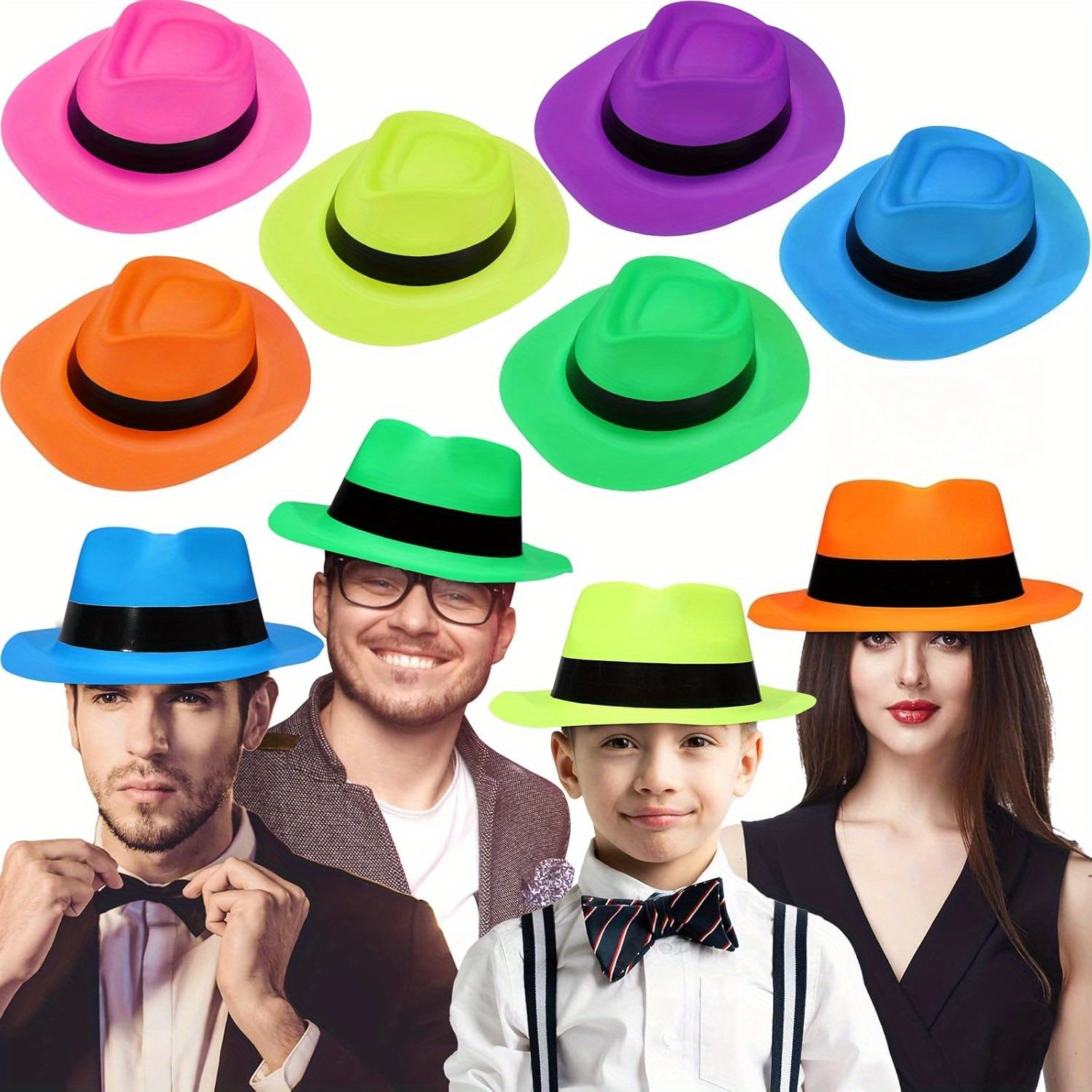 12 Buah Topi Pesta Gaya Mafia  - Party Hat Cone ulasan dan harga