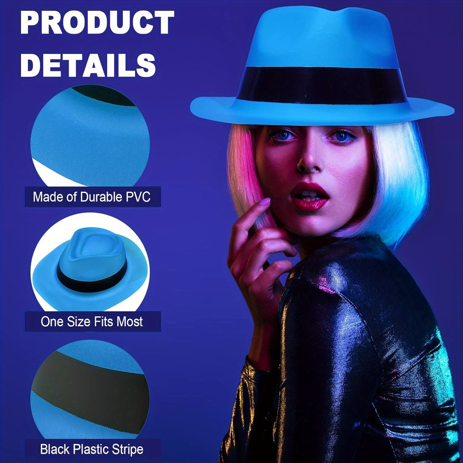12 Buah Topi Pesta Gaya Mafia  - Party Hat Cone ulasan dan harga
