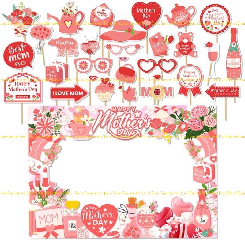 E1PB Props Fotografi Hari deng - Photo Booth Frame ulasan dan harga