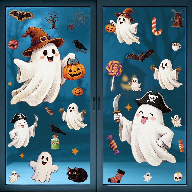 Stiker Halloween, Stiker Jende - Party Event Supply Store ulasan dan harga
