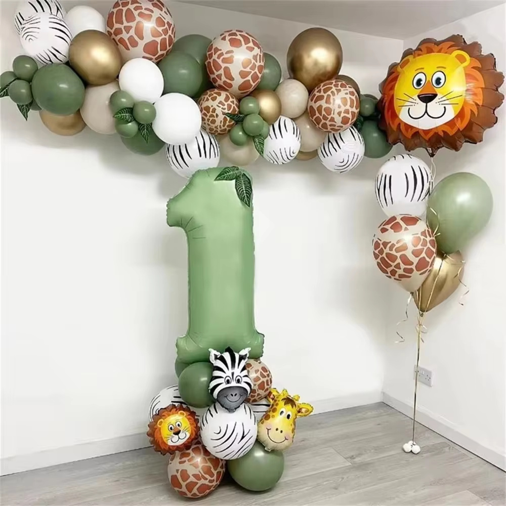 Balon Ulang Tahun Hewan Hutan  - Balloon Arch Kit ulasan dan harga