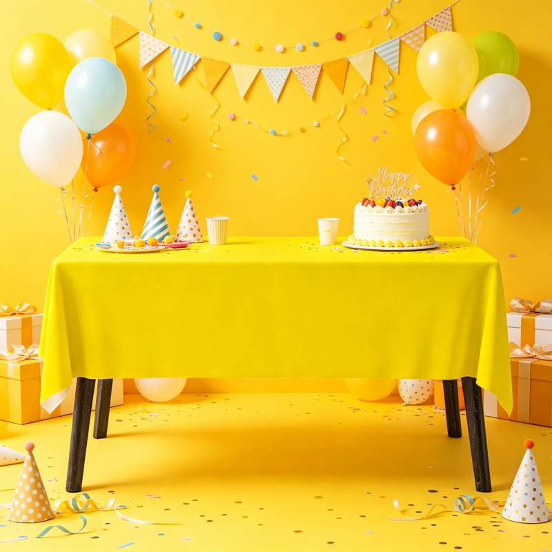 Set Taplak Meja dan Serbet Kun - Table Cloth Disposable ulasan dan harga